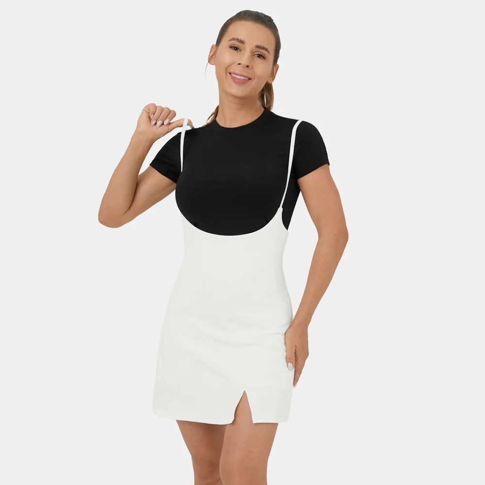 Halara under bust layering dress with shorts under small